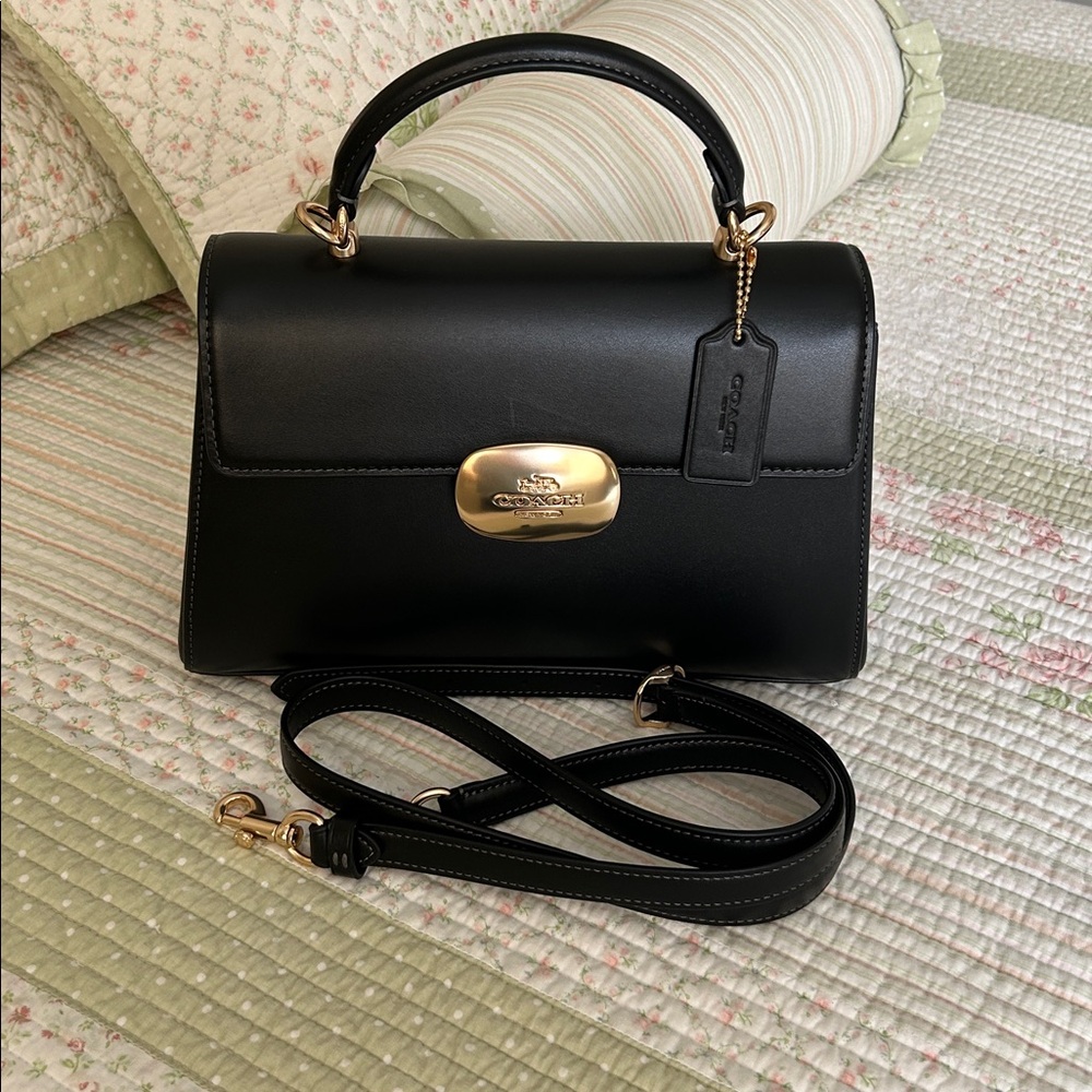 Coach Black Leather Crossbody Bag